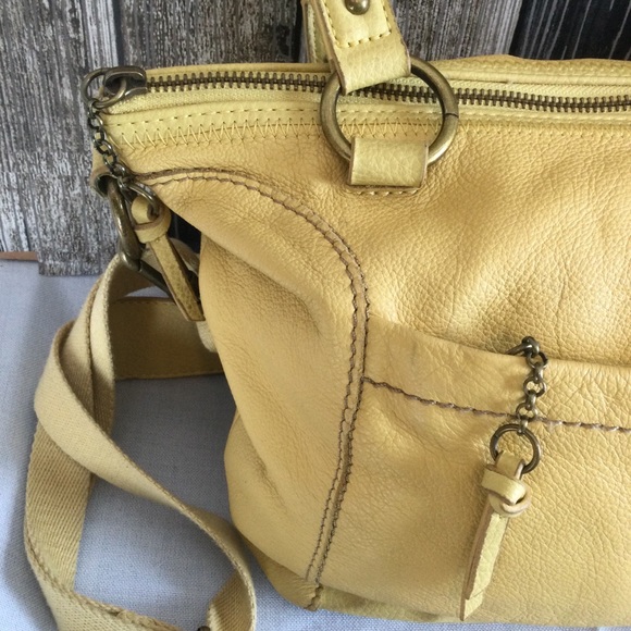 The Sak Bags The Sak Mustard Colored Leather Shoulder Handbag